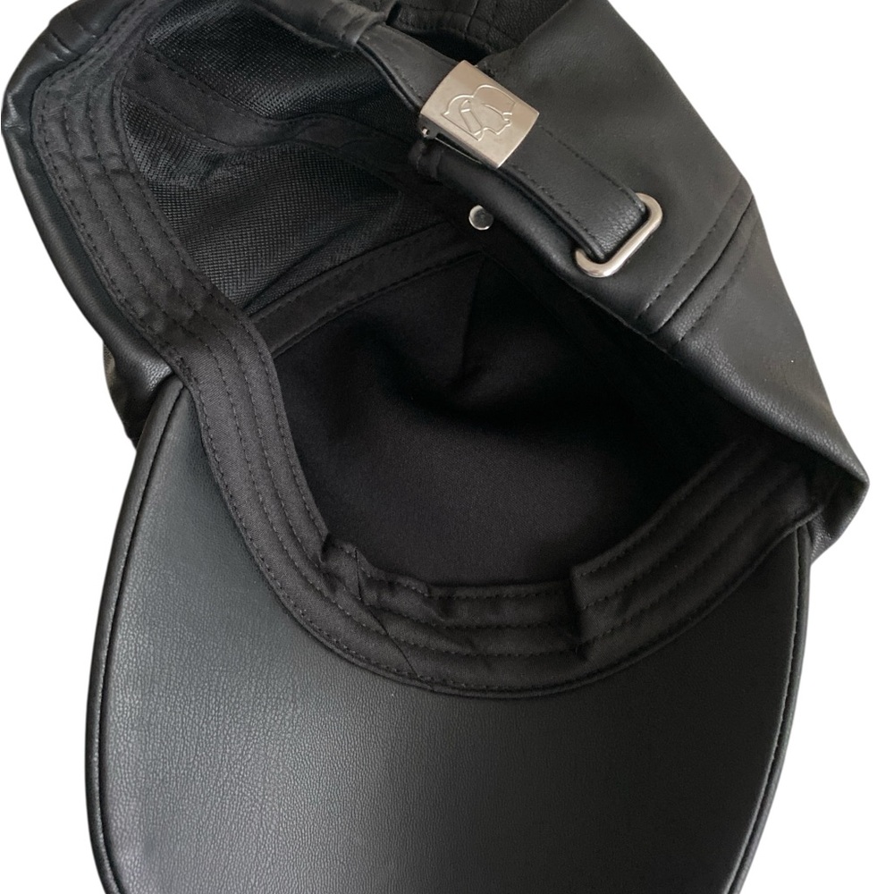 Karl Lagerfeld Black Cap with Stylish Pins - Picture 2 of 4